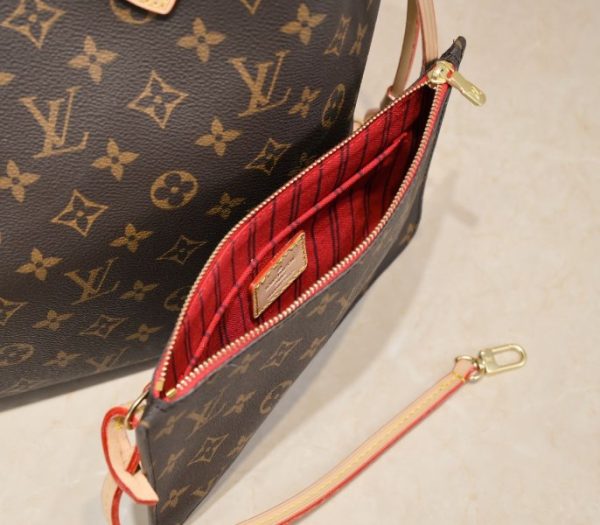 Replica Louis Vuitton Monogram Canvas Neverfull MM Tote In Red - Image 8