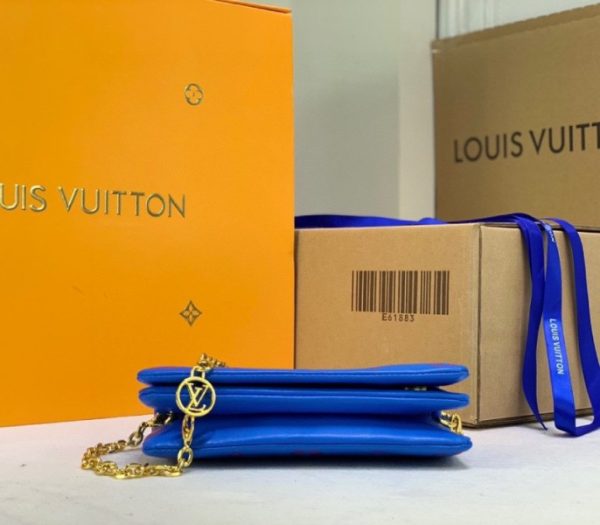 Replica Louis Vuitton Coussin Pochette In Blue And Red - Image 5