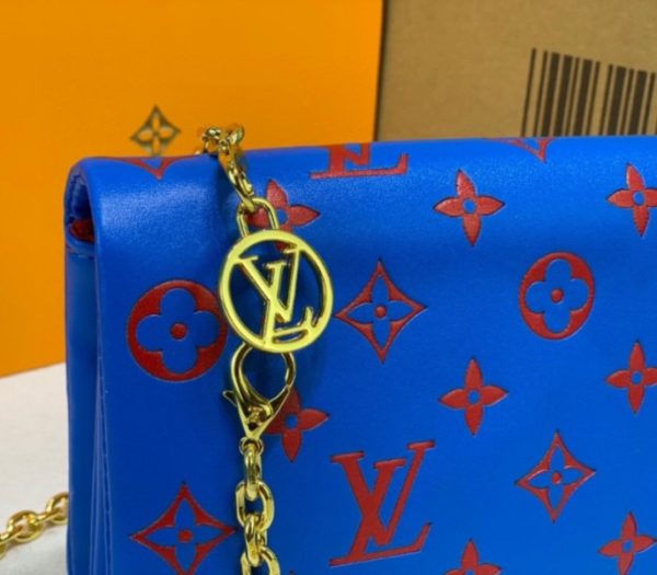 Replica Louis Vuitton Coussin Pochette In Blue And Red - Image 6