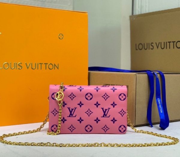 Replica Louis Vuitton Coussin Pochette In Pink And Purple