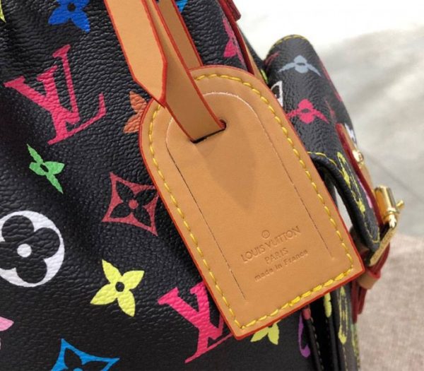 Replica Louis Vuitton Black Murakami Petit Noe Bag - Image 8