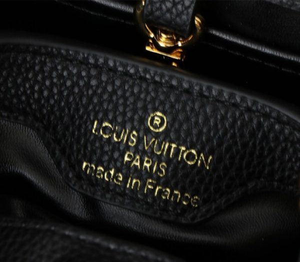 Replica Louis Vuitton Capucines BB Handbag In Black - Image 8