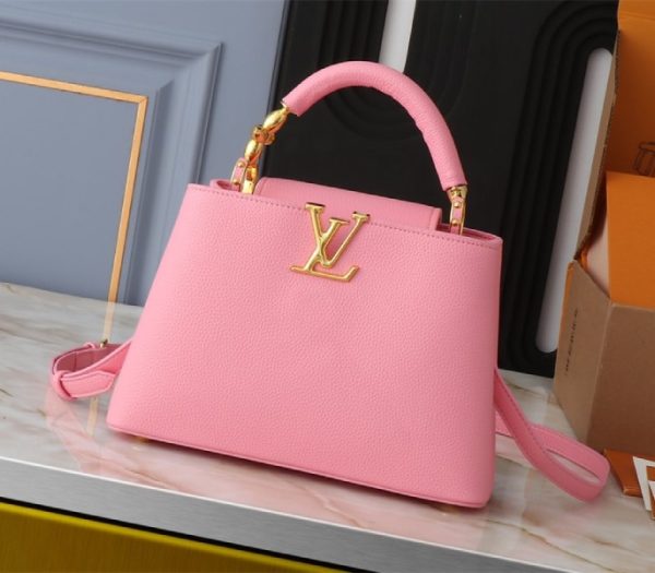 Replica Louis Vuitton Capucines BB Handbag In Pink