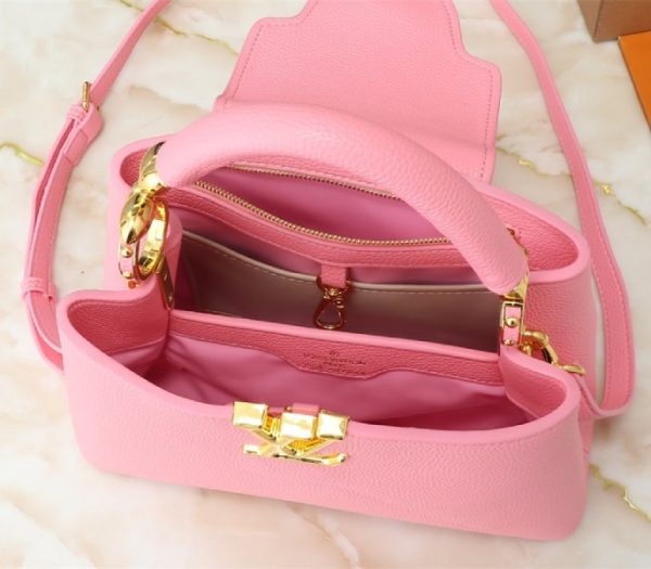 Replica Louis Vuitton Capucines BB Handbag In Pink - Image 5