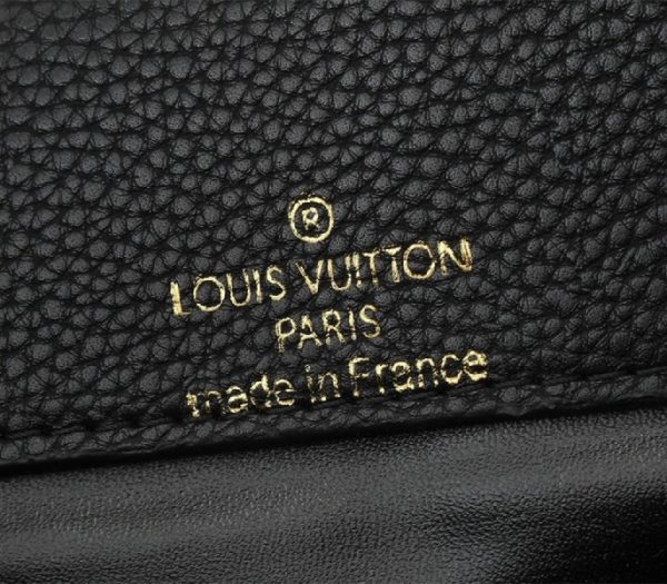 Replica Louis Vuitton Capucines East-West MM Handbag In All Black - Image 6