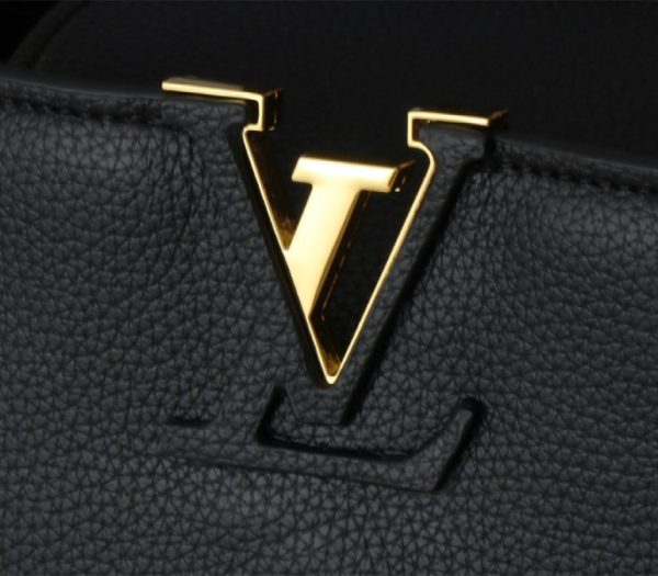 Replica Louis Vuitton Capucines GM Souple Handbag In Black - Image 8