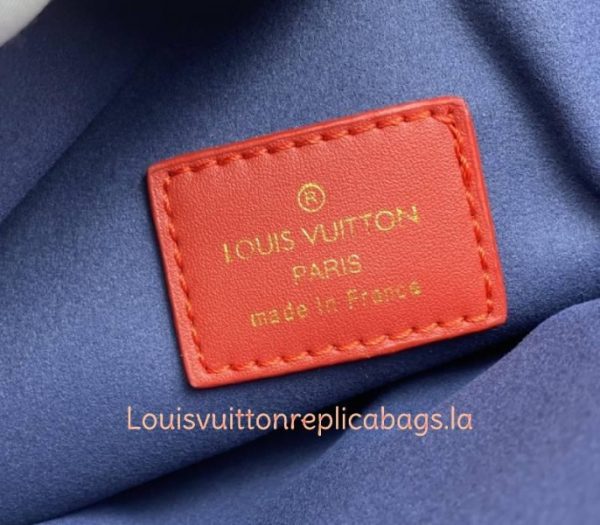 Replica Louis Vuitton Coussin PM Bag In Red With Jacquard Strap - Image 7