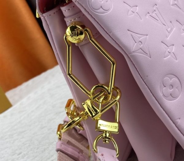 Replica Louis Vuitton Coussin PM Bag In Light Pink With Jacquard Strap - Image 9