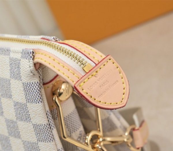 Replica Louis Vuitton Damier Azur Coussin PM Bag With Jacquard Strap - Image 8