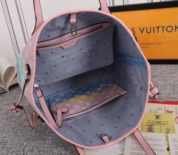 Replica Louis Vuitton Seasonal Escale Neverfull MM Tote In Pastel Pink - Image 7