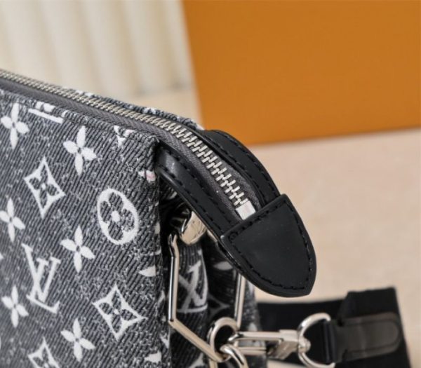 Replica Louis Vuitton Jacquard Denim Coussin PM Bag In Black - Image 8