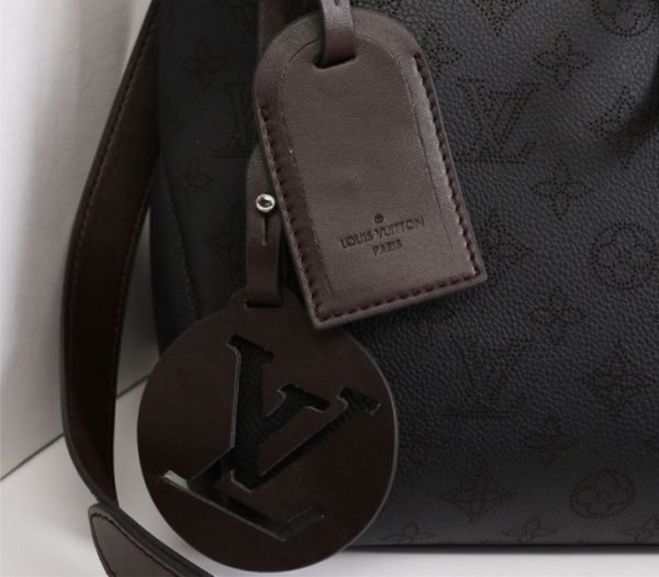 Replica Louis Vuitton Mahina Beaubourg MM Hobo In Black - Image 9