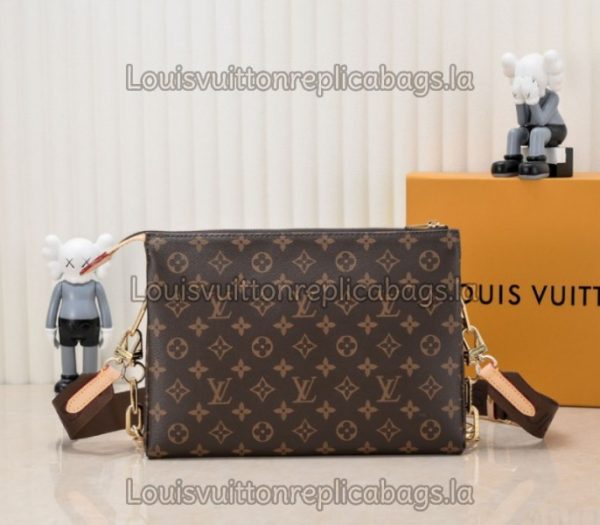 Replica Louis Vuitton Monogram Canvas Coussin MM Bag With Jacquard Strap - Image 2