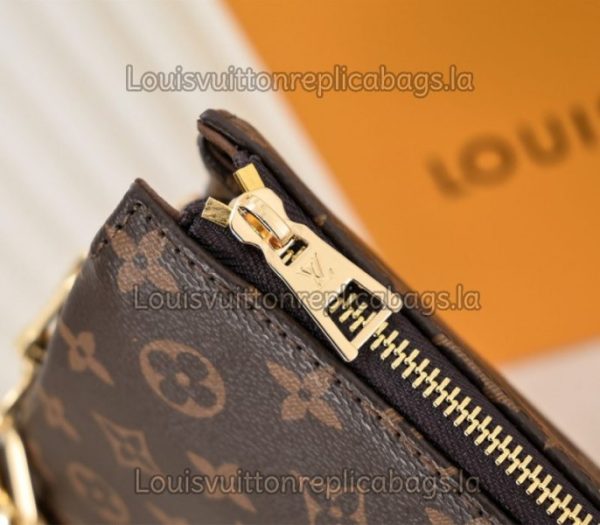 Replica Louis Vuitton Monogram Canvas Coussin MM Bag With Jacquard Strap - Image 7