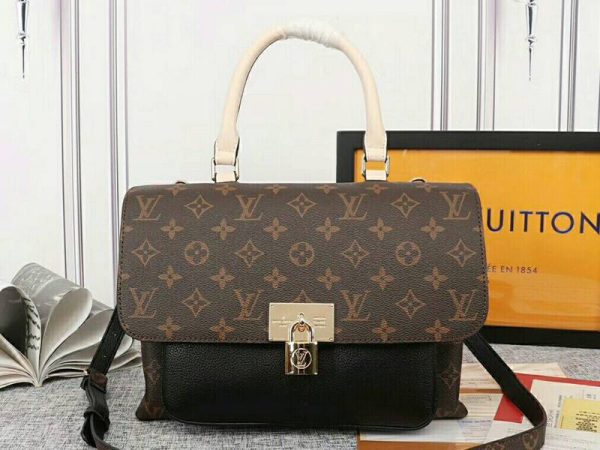 Replica Louis Vuitton Monogram Canvas Marignan Bag In Black