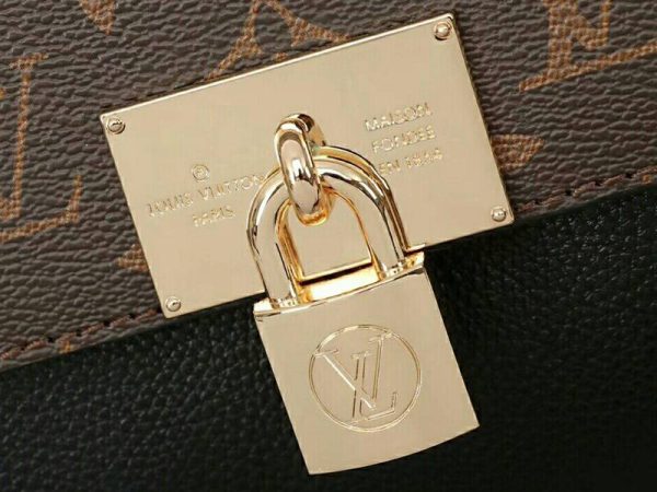 Replica Louis Vuitton Monogram Canvas Marignan Bag In Black - Image 7