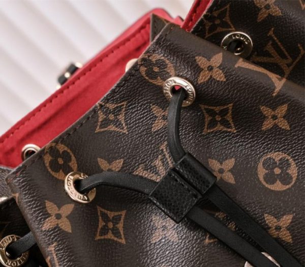 Replica Louis Vuitton Monogram Canvas Montsouris PM Backpack In Black - Image 8