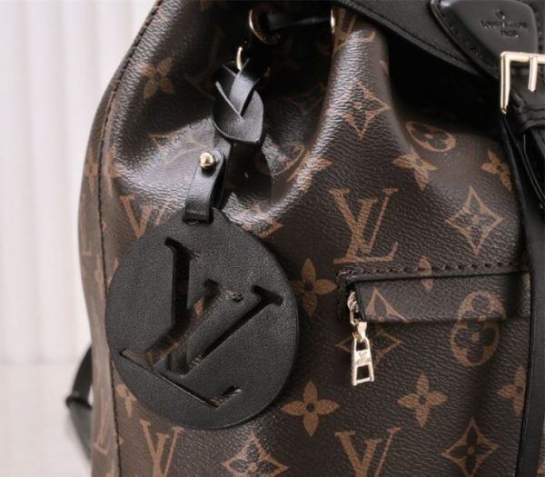 Replica Louis Vuitton Monogram Canvas Montsouris PM Backpack In Black - Image 9