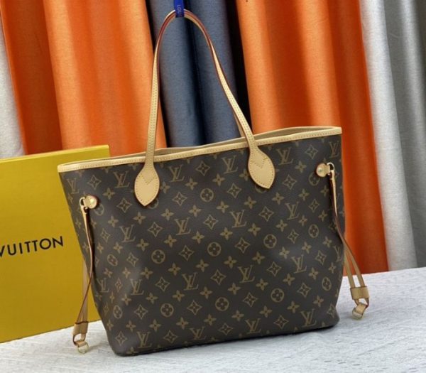 Replica Louis Vuitton Monogram Canvas Neverfull MM Tote With Cat Print - Image 4