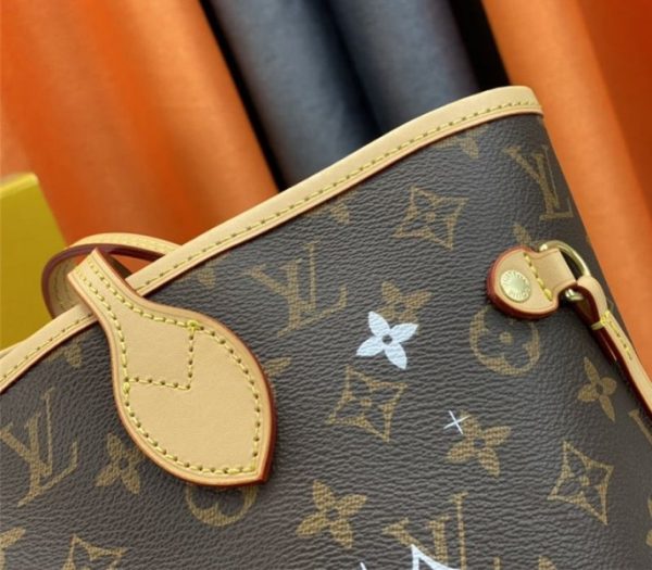 Replica Louis Vuitton Monogram Canvas Neverfull MM Tote With Cat Print - Image 9