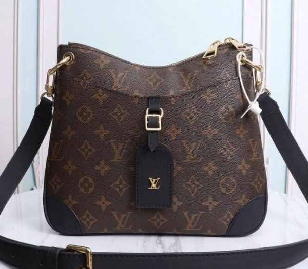 Replica Louis Vuitton Monogram Canvas Odeon PM Bag In Black