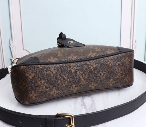 Replica Louis Vuitton Monogram Canvas Odeon PM Bag In Black - Image 4