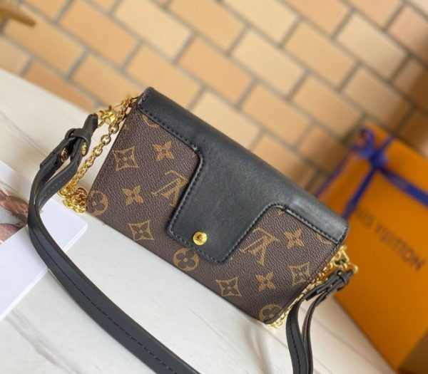 Replica Louis Vuitton Monogram Canvas Padlock On Strap Bag In Black - Image 2