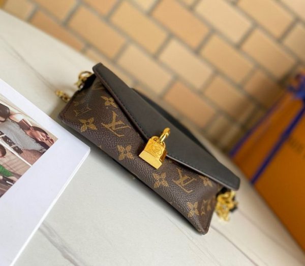 Replica Louis Vuitton Monogram Canvas Padlock On Strap Bag In Black - Image 4