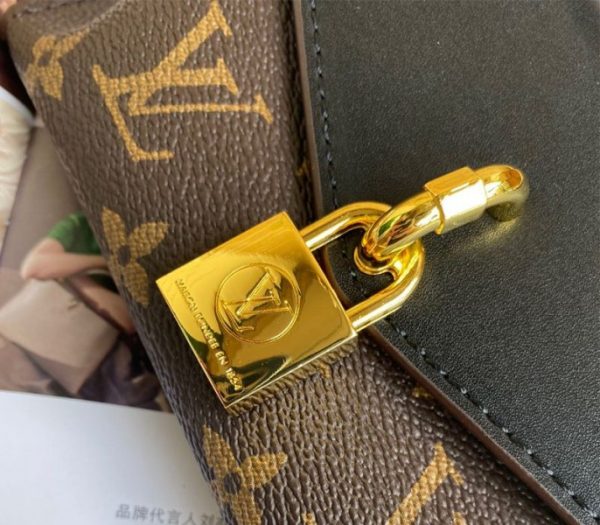 Replica Louis Vuitton Monogram Canvas Padlock On Strap Bag In Black - Image 7