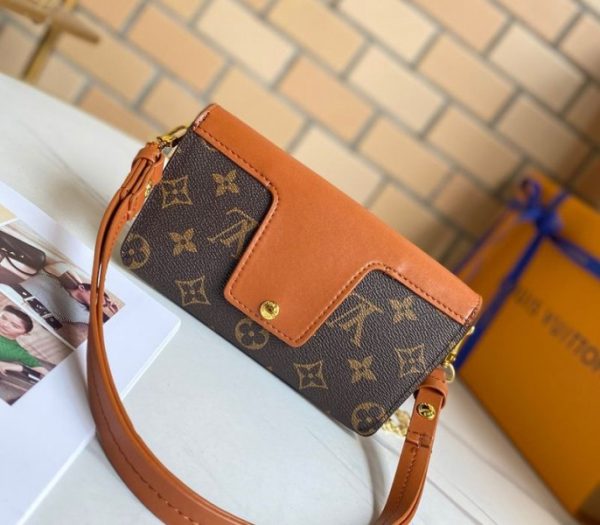 Replica Louis Vuitton Monogram Canvas Padlock On Strap Bag In Caramel - Image 2