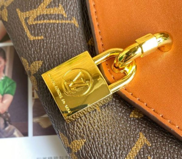 Replica Louis Vuitton Monogram Canvas Padlock On Strap Bag In Caramel - Image 7