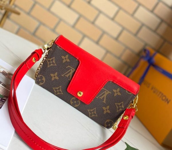 Replica Louis Vuitton Monogram Canvas Padlock On Strap Bag In Red - Image 2