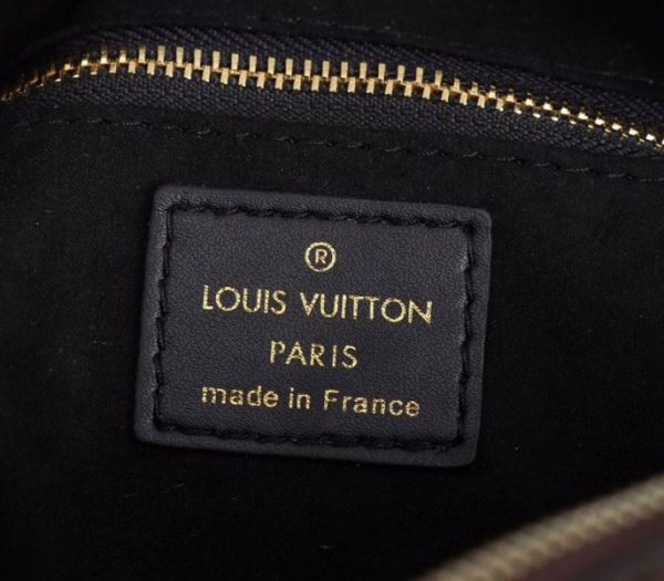 Replica Louis Vuitton Monogram Canvas Petite Malle Souple Handbag In Black - Image 6