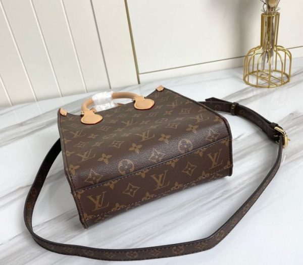 Replica Louis Vuitton Monogram Canvas Sac Plat BB Carryall Handbag - Image 4