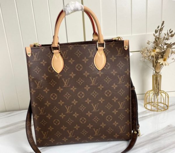 Replica Louis Vuitton Monogram Canvas Sac Plat MM Carryall Handbag