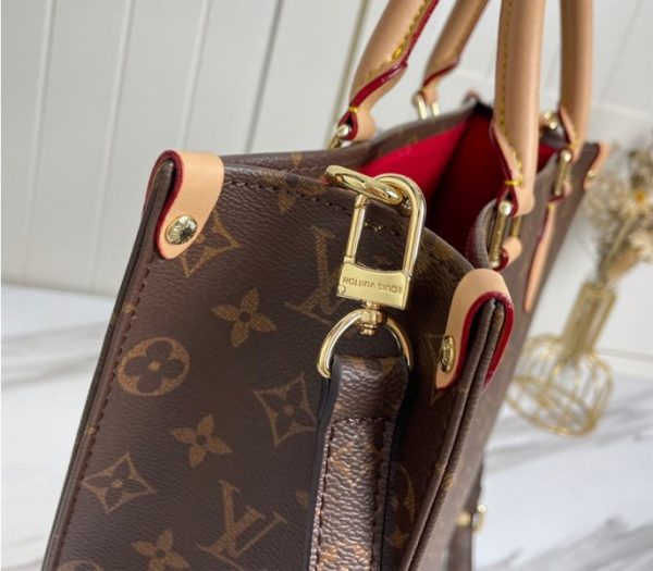 Replica Louis Vuitton Monogram Canvas Sac Plat MM Carryall Handbag - Image 8