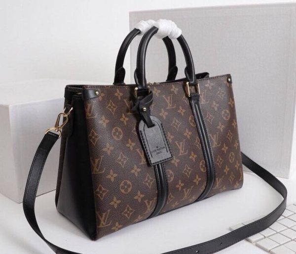 Replica Louis Vuitton Monogram Canvas Soufflot MM Bag In Black - Image 2