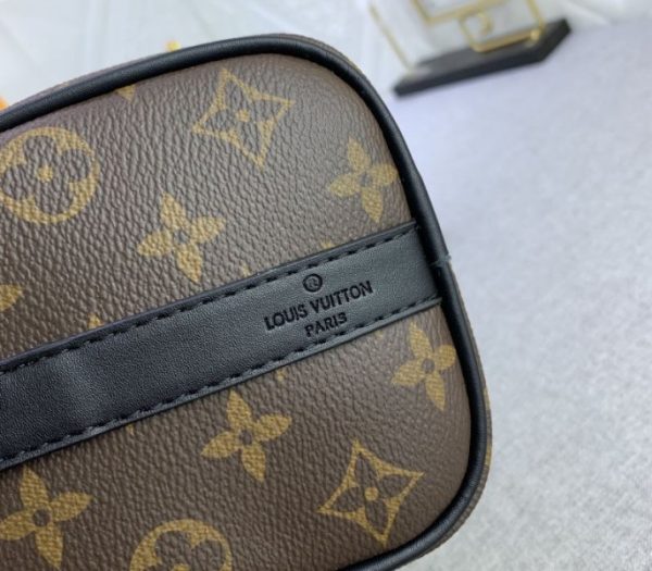 Replica Louis Vuitton Monogram Canvas Keepall Bandouliere 25 In Black - Image 9