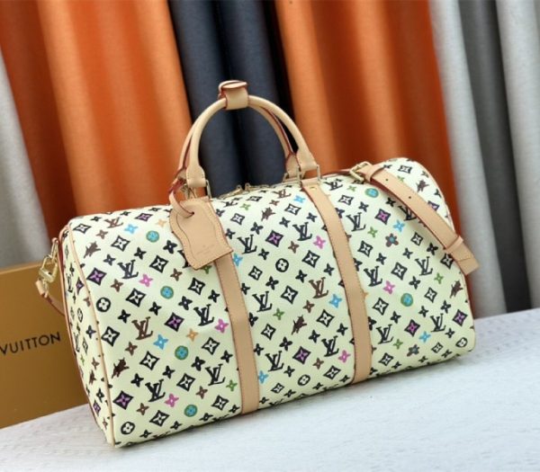 Replica Louis Vuitton Monogram Craggy Keepall Travel 50 Bag In Vanilla - Image 2