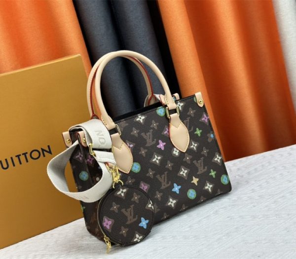 Replica Louis Vuitton Monogram Craggy Onthego PM Tote In Chocolate - Image 2