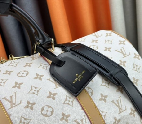 Replica Louis Vuitton Monogram Dune Keepall Bandouliere 45 Travel Bag - Image 8