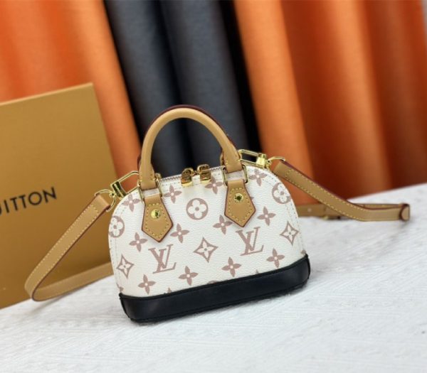 Replica Louis Vuitton Monogram Dune Canvas Nano Alma Bag - Image 2