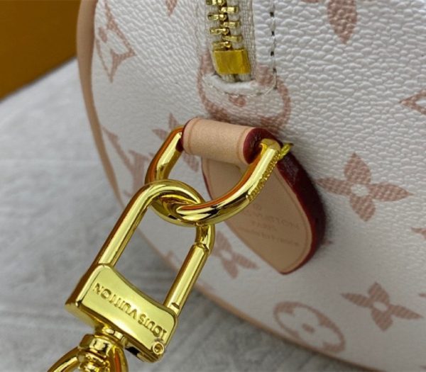 Replica Louis Vuitton Monogram Dune Canvas Speedy 20 Handbag With Jacquard Strap - Image 9