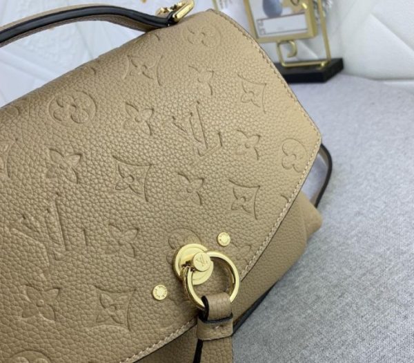 Replica Louis Vuitton Monogram Empreinte Leather Blanche BB Handbag In Beige - Image 3