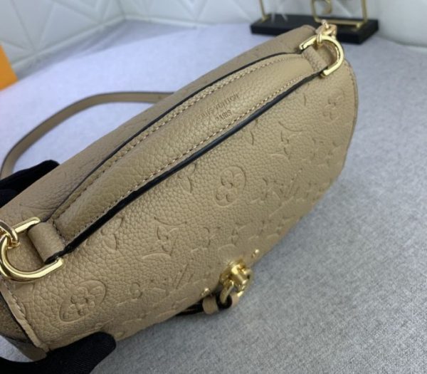 Replica Louis Vuitton Monogram Empreinte Leather Blanche BB Handbag In Beige - Image 4