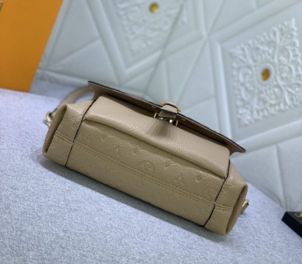 Replica Louis Vuitton Monogram Empreinte Leather Blanche BB Handbag In Beige - Image 5