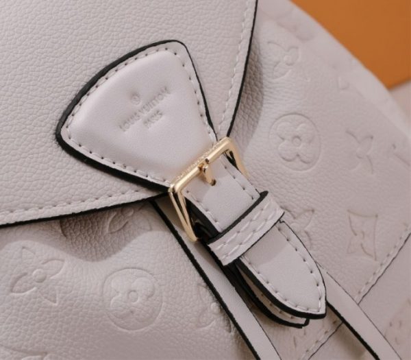 Replica Louis Vuitton Monogram Empreinte Leather Montsouris PM Backpack In White - Image 7