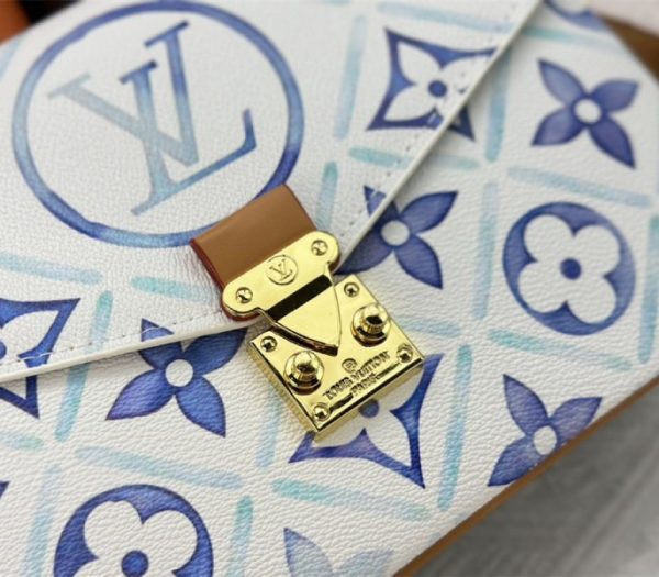 Replica Louis Vuitton LV By The Pool Monogram Tiles Canvas Metis Handbag In Lagoon Blue - Image 8