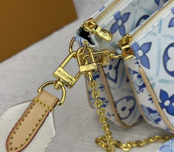 Replica Louis Vuitton LV By The Pool Monogram Tiles Canvas Multi Pochette Accessoires In Lagoon Blue - Image 8