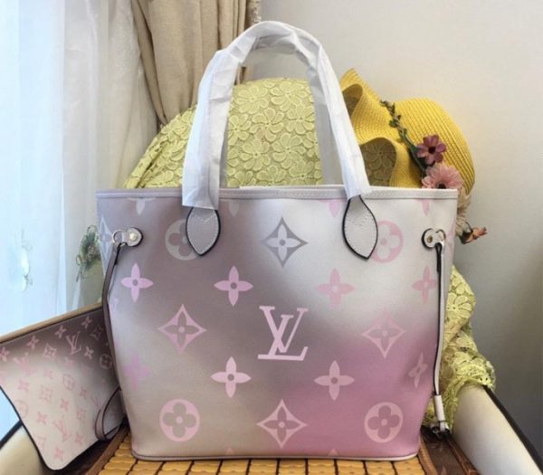 Replica Louis Vuitton Spring 2022 Neverfull MM Tote In Sunset Kaki